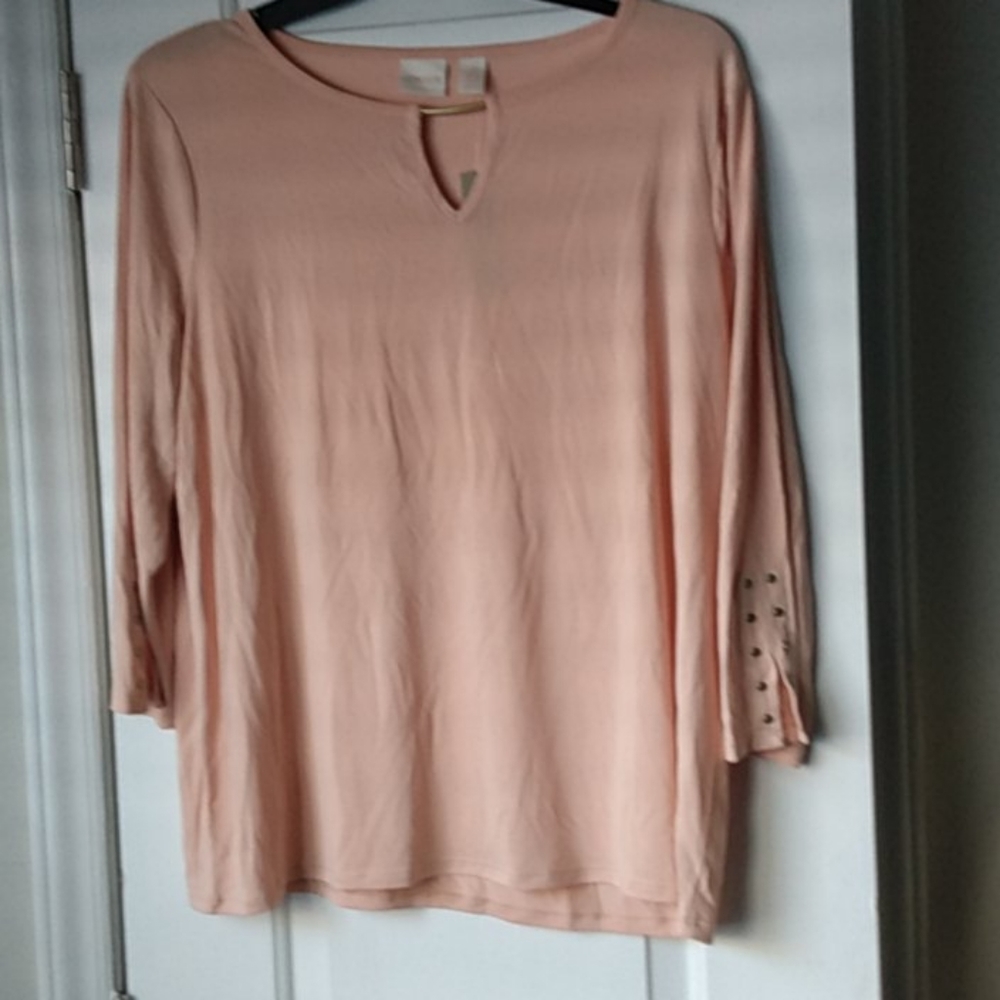 Chico's 3 blush top nwt